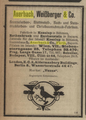 Anzeige Auerbach in "Hof- und Staats-Handbuch der Österreichisch-Ungarischen Monarchie 1918", S. 106