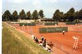 Tennisanlage vom Sportverein  an der Coubertinstraße in Eschenau am 30.6.1979