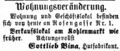 Zeitungsanzeige des Hutfabrikanten <!--LINK'" 0:19-->, November 1863