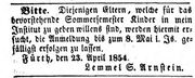 Lemmel Arnstein Fürther Tagblatt 25.04.1854.jpg