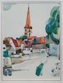 Karl-Heinz Wich: "Poppenreuth", Kunstdruck (im Original Aquarell). Signiert mit <i>CharlWich 78</i>, Kunstmappe des <!--LINK'" 0:16-->, 1983
