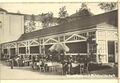 Wandelhalle mit Milchwirtschaft im Kurgarten, historische Postkarte, um 1913