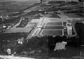  kurz vor der Eröffnung 1931, Luftaufnahme, links im Bild: , unten im Bild: ehem.  und der ehem. 