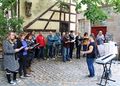 Erster öffentlicher Auftritt des Altstadtchors "Vocalrunde" während des Herbst-Grafflmarktes 2017