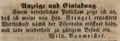 Zeitungsannonce von Wilhelm Baumeister, Wirt <!--LINK'" 0:2-->, Mai 1844