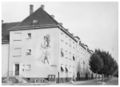 Ehemalige Geschäftsstelle der BG Kriegerheimstätte, Kriegerheimstr. 2 – Wandbild <i>"Siedlungsgedanke"</i> von Karl Hemmerlein, Aufnahme um 1955