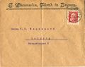 Briefumschlag Gustav Löwensohn, gel. 1915