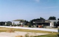 Die beiden neuen Flugzeughallen im Jahr 2003