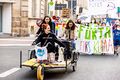 Kundgebungsteilnehmer:innen beim Klimastreik im März 2022