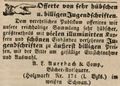 Zeitungsannonce des Bücher-Antiquars , November 1847