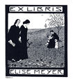 Exlibris für Elise Meyer, gestaltet von Benno Berneis 1904