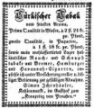 Werbeannonce des Tabakhändlers Simon Ichenhäuser, Juni 1851