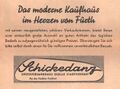 Werbung Versandhaus Quelle in der Schülerzeitung <!--LINK'" 0:42--> Nr. 2 1955