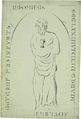  aufgefundener Grabstein <i>Ulricus Centgräf Plebanus in Fürth - gestorben MCCCLXXIII - Vicil ...</i>,; <br/>Zeichnung J. A. Gebhardt