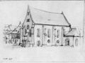 Nordansicht der Hauptsynagoge  1838, Zeichnung von 