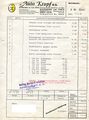 Rechnung der Firma  von 1966