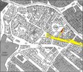 Gänsberg-Plan; Mohrenstraße 22 rot markiert