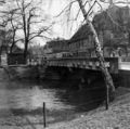 Sauweiherbrücke bei Hochwasser, 1937