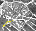 Gänsberg-Plan Schlehenstraße gelb markiert