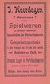 , ehemals , Werbeanzeige von <a class="mw-selflink selflink">1898</a>