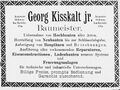 Georg Kisskalt, Fürther Adressbuch 1884.jpg