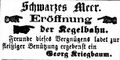 Zeitungsanzeige von <a class="mw-selflink selflink">Georg Kriegbaum</a>, Mai 1871