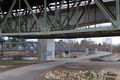 die neue Bremenstaller Brücke hinter der <!--LINK'" 0:258-->, westlicher Zugang von der <!--LINK'" 0:259--> her im Dezember 2020