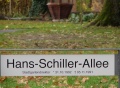 Wegschild Hans-Schiller-Allee