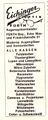 Werbung von Optik Eichinger in der Schülerzeitung  Nr. 3 1975