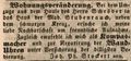 Zeitungsanzeige des Kompassmachers , August 1847
