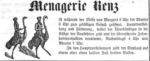 Datei:Kirchweih Menagerie Renz 1857.jpg
