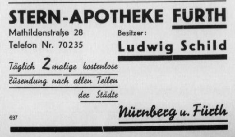 Datei:Sternapotheke nürnberg-fürther Israelitisches Gemeindeblatt 1. August 1935.png