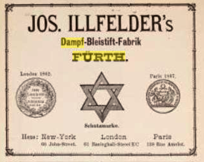Datei:Josef Illfelder, Adreß- und Geschäfts-Handbuch von Fürth 1883.png
