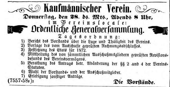 Datei:Kaufmännischer Verein, Fürther Abendzeitung 28.12.1871.jpg