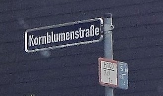 Datei:Kornblumenstraße Straßenschild.jpg