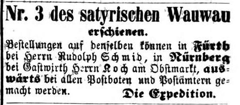 Datei:Wauwau Fürther Tagblatt 20.01.1867.jpg