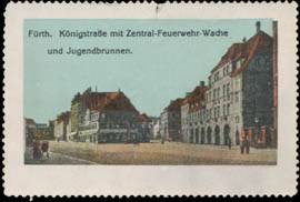 Datei:Königstraße mit Zentral-Feuerwehr-Wache und Jugendbrunnen W0430290.jpg