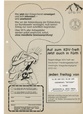 Flyer DFG-VK e. V. aus Fürth - Einladung zum sog. KDV-Treffen (Kriegsdienstverweigerer) im Jugendcafe Ketchup, ca. 1990