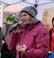 Dr. Katrin Valentin während der Families for Future Demo, Nov. 2019