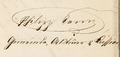 Unterschrift Philipp Feust, Gemeinde-Aktuar u. Kassier; 6. April 1864 <span class="smw-highlighter" data-type="8" data-state="inline" data-title="Hinweis" title="Urheber: Philipp FeustErstellungsdatum: 6. April 1864Lizenz: cc-by-sa-4.0"><span class="smwtticon note"></span><span class="smwttcontent">Urheber: <a class="mw-selflink selflink">Philipp Feust</a><br>Erstellungsdatum: <!--LINK'" 0:31--> <!--LINK'" 0:32--><br>Lizenz: cc-by-sa-4.0</span></span>