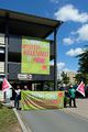 Protestaktion der Gewerkschaft ver.di am Tag der Pflege am Klinikum Fürth bezugnehmend auf die Arbeitsbelastung der Gesundheitsberufe im Krankenhaus, u.a. während der Corona-Krise, Mai 2020