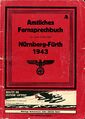 Titelseite: Amtliches Fernsprechbuch für das Ortsnetz Nürnberg Fürth, 1943