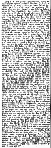 Vortrag P. Kohn -Fuerth Israelit 26 11 1931.png