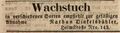 Anzeige Nathan Dinkelsbühler, Fürther Tagblatt 9. Juni 1847