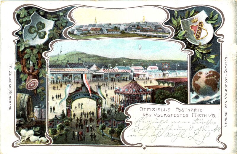 Datei:AK Volksfest gel 1901.jpg