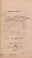 Bekanntmachung zur Aufnahme von Kaspar Friedrich Bau(m)hemmer vom 30. April 1846