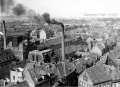 Die Brauerei Grüner, vom Rathausturm aus gesehen - Blick über Wasser- und Rosenstraße (Foto ca. 1930)