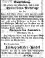 Landesproduktenhandel Marg. Sammler, Fürther Tagblatt 3. Mai 1866