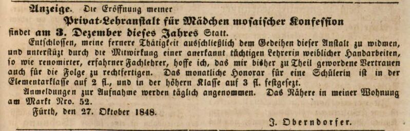 Datei:Mädchen-Anstalt Ftgbl 28.10.1848.jpg