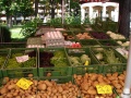 Eindrücke vom Wochenmarkt am Rand der Dr.-Konrad-Adenauer-Anlage im Frühjahr 2008